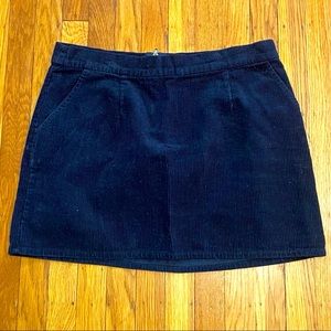 Xhilaration Black Corduroy Mini Skirt